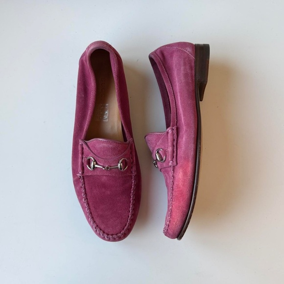 Gucci suede horsebit loafers – pink, 36.5 - Picture 7 of 8